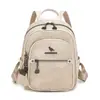 Mochila feminina, nova coleção outono 2026, mochila estudantil de couro macio de grande capacidade, mochila de viagem ao ar livre, bolsa feminina