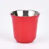 Taza de Café de Acero Inoxidable 304 de Doble Pared Aislada, Taza de Leche para el Hogar, Taza Antiescaldaduras para Niños, Taza Práctica de 80 ml a 160 ml