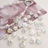 Perla Imitación Acrílica Chapada Mapei Accesorios de Diamante Cuentas Sueltas Pulsera de Cuentas Hecha a Mano DIY Accesorios para Joyería Materiales