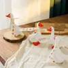 Figura de Patito de Paz y Alegría, Decoración de Ganso Blanco, Regalo Creativo de Cumpleaños, Decoración para el Hogar, Accesorio para Fotos, Fondo para Fotografía