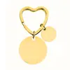 Letrero láser acero inoxidable en blanco redondo marca forma de corazón llavero a figura muestra LOGOTIPO letrero joyería regalo conmemorativo