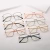 Gafas de aleación modernas con montura cuadrada, ultraligeras, modernas, informales, económicas, para correr, duraderas, de níquel alto 72653