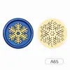 Sellos de Cera Serie Navideña con Diseños de Muñeco de Nieve, Copo de Nieve y Reno, Varios Estilos, Cabezales de Cobre para Diario y Sellado de Sobres
