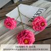 Flor artificial serie Rosa Roja, flor falsa para boda, flor de seda, flor hecha a mano, fondo para salón de bodas, pared de flores, arreglo floral, decoración, hortensia