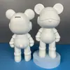 Oso fluido blanco en bruto diy hecho a mano red popular oso violento fluido adornos tienda hecha a mano puesto de mercado comercio exterior suministro al por mayor