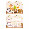 Suministros para Fiesta de Cumpleaños Temática de Animales Pequeños del Bosque Plato de Papel Banner de Tirar Mantelería Juego de Decoración