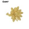 Anillo Loto Vívido Estilo Nacional Clásico Wt-R550 Oro y Plata Anillo de Latón de 18K Accesorios Clásicos Elegantes para Cheongsam