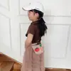 2026 Nova Mini Bolsa Infantil Fofa de Verão Bolsa de Palha Trançada Personalizada Ins Bolsa de Moedas de Praia Bolsa Transversal