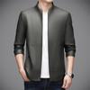 Chaqueta de Piel Sintética Genuina Haining para Hombre, Estilo Corto Primavera y Otoño 2026, Casual Ajustada, Abrigo Elegante y Atractivo