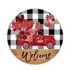 Colgantes de Madera para Puerta del Día de San Valentín en Forma de Corazón Temu de Venta Caliente Transfronteriza Decoración de Escena de Ambiente de Fiesta Señales al por Mayor