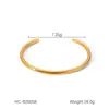 Pulseiras Lisas de Aço Inoxidável Brilhante Processadas e Personalizadas para Mulheres, Pulseiras de Luxo Leve e Versáteis, Pulseiras de Aço Titânio, Pulseiras que Não Desbotam