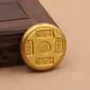 Moedas de ouro sólidas estilo antigo das cinco bênçãos, prosperidade da Era Kangxi, fortuna, longevidade, felicidade e riqueza, ornamentos de mesa de escritório, conjunto de moedas de ouro