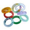 Anillo de Cuarcita Tricolor de Jade de 17 mm Anillo para Correr