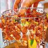 [30 Brochetas Horneadas] Nuevo Rack Especial para Barbacoa para Freidora de Aire, Rack Redondo Colgante para Brochetas para Cocina Casera y Uso en Exteriores