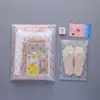 Bolsa con cierre personalizada de PE de Flamenco y Cactus para Ropa, Calcetines, Empaque de Viaje, Bolsa de Almacenamiento para Ropa esmerilada impresa