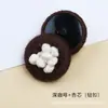 Botón de Hilo de Lana Puro Hecho a Mano Baixi Suéter de Doble Color Abrigo de Lana Crochet Botón Chaqueta Botón Decorativo Accesorios