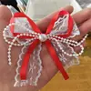 Nuo Ru Encaje Perla Doble Cinta Lazo Hecho a Mano Accesorios Zapatos Calcetines Bolsas Accesorios de Ropa Accesorios al por Mayor