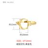 Anel Oval de Celebri dade da Internet de Luxo Leve Suporte Vazio Anel Feminino Suporte Vazio Moda Japonesa Coreana Suporte para Anel de Cera de Abelha Âmbar Jade Acessórios