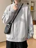 Chaqueta patchwork deconstruida con cuello alto, chaqueta bomber estilo americano para hombre primavera/otoño, chaqueta de béisbol casual de moda nueva 2026