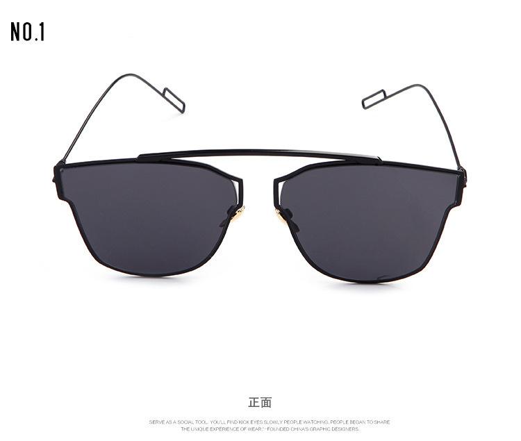 新款 时尚复古太阳眼镜 男女士经典款太阳镜驾驶眼镜 金属墨镜