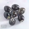 Jingdezhen Agujero Grande Ovalado Cerámica Cuentas Sueltas Accesorios de Ropa Hecho a Mano DIY Joyería Cubo de Cuentas Pulsera Accesorios con Cuentas