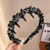 Faixa de Cabeça Feminina 2026 Novo Modelo para Lavar o Rosto, Presilha de Cabelo com Topo Alto, Faixa de Cabelo Antiderrapante com Dentes, Acessório de Cabelo para Afinar o Rosto