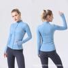 Ropa deportiva de otoño e invierno para mujer, nueva chaqueta de yoga de manga larga para correr, ajustada, adelgazante, deportiva, de alta elasticidad, para primavera