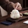 Nuevo Juego de Té de Viaje Hortensia Taza de Té Café Juego de Té Individual Una Tetera Una Taza Lujo Ligero Simple Regalo Publicidad de Negocios
