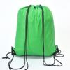 Mochila deportiva de malla con cordón de poliéster y bolsillo de tela Oxford de colores, bolsa para eventos de maratón de nailon 210d