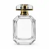 Botella de perfume geométrica de cristal, botella de perfume de vidrio transparente, atomizador de perfume de estilo bayoneta de 15 mm, admite diseño personalizado y producción de muestras