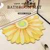 Alfombra de Piso Floral para Baño, Alfombra Absorbente de Agua y Antideslizante de Lodo Diatomeas para Entrada de Baño, Inodoro, Cabina de Ducha, Modelo Nuevo 2026