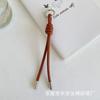 3 4 5 6 7 mm Cordón de Cuero de Microfibra de PU Tira de Microfibra con Tira de Borde Aceitado Pulsera Trenzada Cordón para Collar