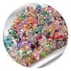 Miçangas de Água Transparentes Gradiente Duas Cores de 4 mm de Super Alta Qualidade e Miçangas de Arroz Materiais para Montagem de Joias Artesanais DIY Acessórios para Pulseiras Colares