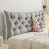 Cabeceira de cama moderna, travesseiro grande para a cama, sofá de casal, tatame, suporte lombar, anticolisão, almofada macia acolchoada, algodão de seda