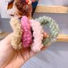 Cuerda de pelo de cordero Dongdaemun coreana para otoño e invierno, anillo de pelo de felpa de color caramelo, cuerda de pelo rizado, tendón de goma, accesorios para el cabello