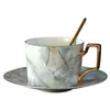 Conjunto de Xícaras de Café de Cerâmica de Luxo para Mulheres, Porcelana de Ossos Exquisita de Alto Padrão, Caixa de Presente de Alto Valor, Presente de Inauguração