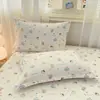 2026 Nuevo Modelo 100% Algodón Estampado Dibujos Animados Estilo Ins Funda de Almohada Individual
