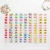 Uñas Postizas Cortas para Niños en Múltiples Colores, Estilo Lindo de Dibujos Animados, Pegatinas de Uñas Postizas para Niños de Preescolar, Venta al por Mayor Transfronteriza