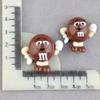 Dulces M&M Juguete de Comida Pegamento Cremoso Accesorios de Resina Materiales DIY Accesorios para el Cabello Pasador Comida Funda para Teléfono Parches para Zuecos DIY