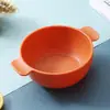 Tazón de comedor transfronterizo de paja de trigo, tazón simple e irrompible de doble asa, tazón para fideos doméstico, tazón para ensaladas, tazón para comida de bebé, tazón para sopa