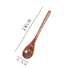 Colher de madeira atacado colher japonesa de cabo longo colher de mel colher de café colher de misturar talheres de madeira colher de arroz infantil colher de sopa