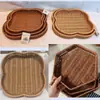 Cesta para batatas fritas e salgadinhos de imitação de rattan, bandeja de frutas trançada, uso doméstico na sala de estar, bandeja para sementes, doces e frutas secas, cesta de vegetais para fondue