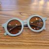 Gafas de sol para niños y niñas retro combinables con todo, gafas de montura redonda, gafas de sol modernas y lindas, sombrilla para bebé a prueba de rayos UV