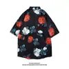 Camisa Floral Retro Vintage Estilo Hong Kong de Manga Corta Diseño Estilo Tailandés Hawaiano Camisa de Marca Atractiva de Moda para Hombres y Mujeres