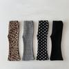 Outono e Inverno Roupa Infantil Feminina Calças Casuais Bebê Estilo Ocidental Personalidade Infantil Tendência Estilo Coreano Forradas com Lã Estampa de Leopardo Xadrez Onda Poá Calças Flare