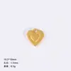 Yiwu Accesorios Aleación Accesorios DIY Dorado Arena Mate Antiguo Corazón Esmerilado Pendientes Colgante Colgante Elegante