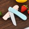 Fábrica en stock cuchillo de fruta plegable de acero inoxidable cuchillo portátil color mini cuchillo de fruta un yuan Tienda al por mayor