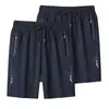 Pantalones Cortos de Verano para Hombre Secado Rápido Seda de Hielo Deportivos Casuales Frescos Sueltos Talla Grande Delgados de Cinco Puntos Venta al por Mayor