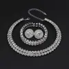 Collar de Perlas de Moda Popular Transfronterizo para Mujer, Joyería de Novia, Pendientes, Accesorios de Cadena para Clavícula de Lujo de Gama Alta de Nicho