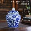 Tarro de Porcelana Azul y Blanco para Té, Juego de 1.0 kg de Frascos de Cerámica Sellados Extra Grandes, Frasco General, Decoración para el Hogar y el Club, Venta al por Mayor
